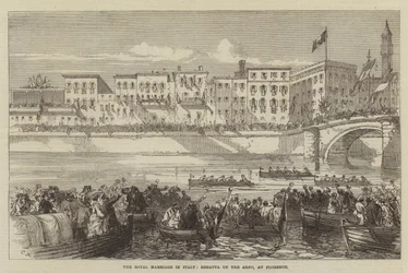 Il matrimonio reale in Italia, regata sull